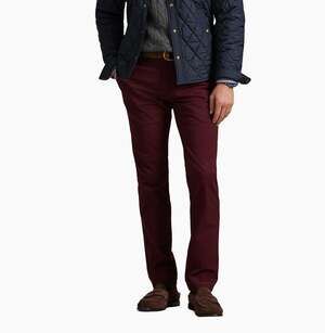 NWT Polo Ralph Lauren Stretch Slim Fit Chino Pants Burgundy 32W 34L